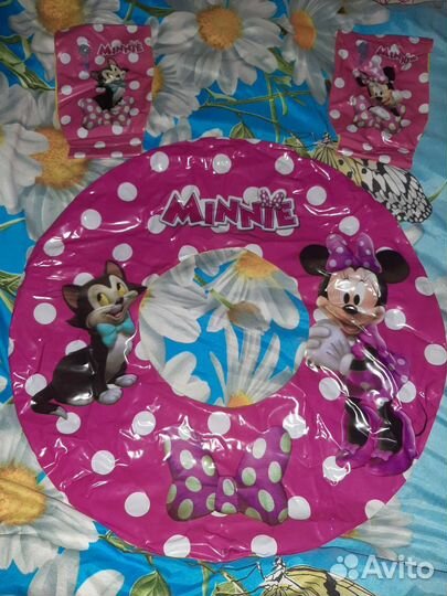 Купальник для девочки 116-122 Круг и нарукавники