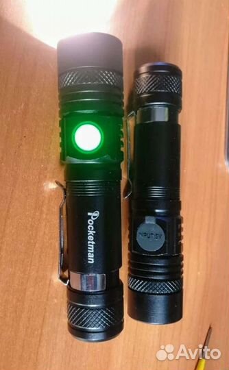 Фонарик с акб и зарядкой