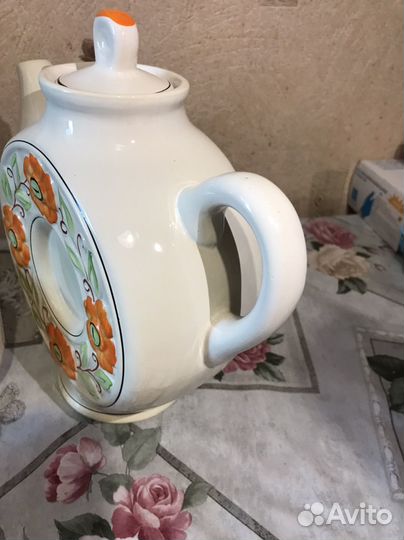 Чайник-куманец с двумя бокалами