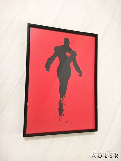 Постеры Марвел и DC ручной работы в рамках