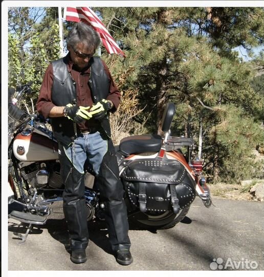 Байкерские чапсы штаны missing link