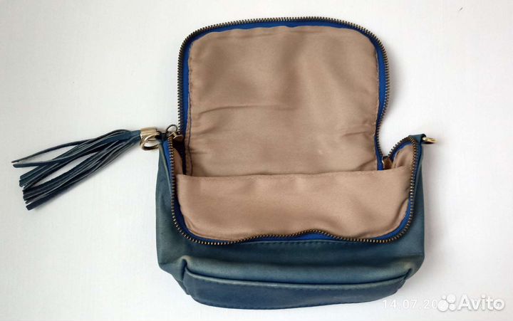 Клатч, натуральная кожа, сумочка через плечо