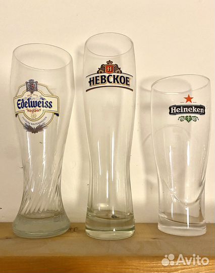 Пивные бокалы кружки стекло (стакан)