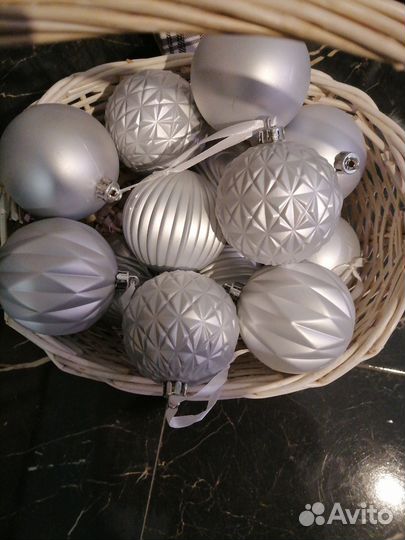 Елочные игрушки шарики диско шар