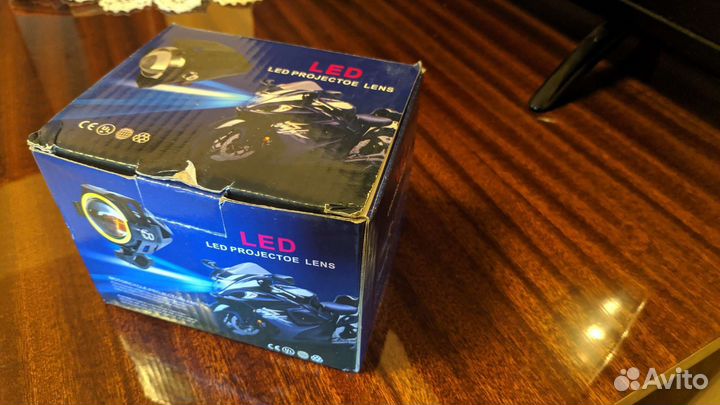 Фара на мотоцикл. Линза. LED