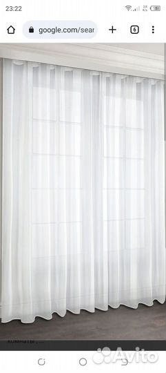 Тюль белая новая