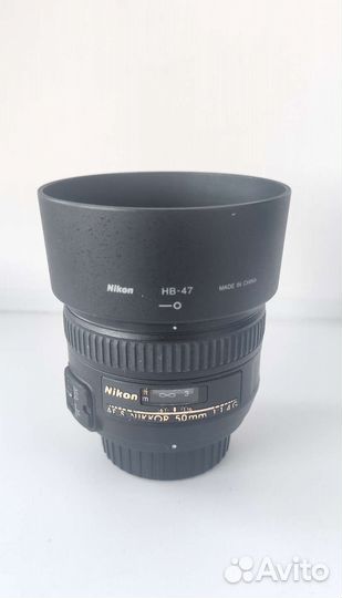 Объектив Nikon 50mm f/1.4G AF-S Nikkor