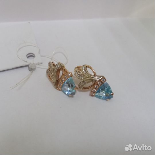 Серьги золото 585 пробы