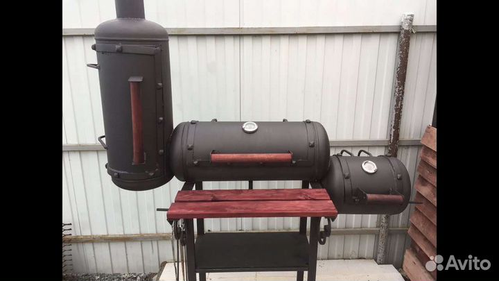 Мангал с печью под казан