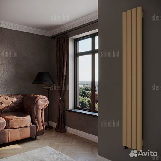 Вертикальный дизайн радиатор Steel V от производит