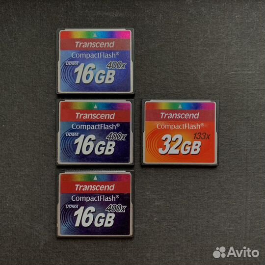 Карта памяти transcend compact flash 16/32