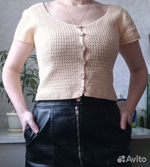 Блуза женская крючком ручной работы