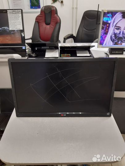 Неисправный монитор LG LED 24M35 битая матрица