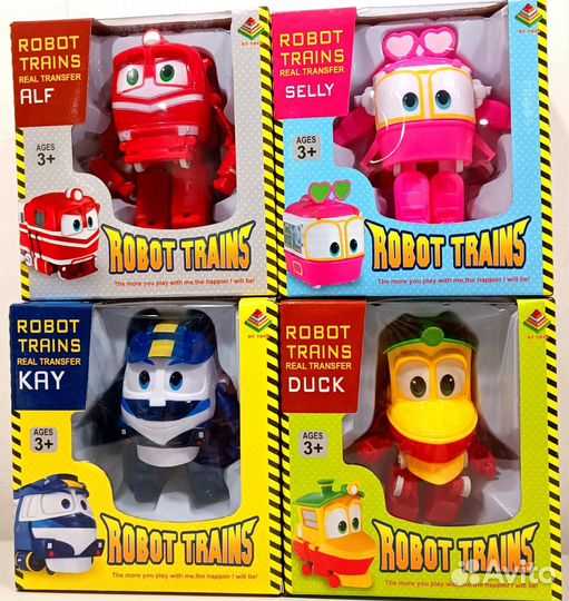 Роботы поезда (паровозиеи Кей и Альф)