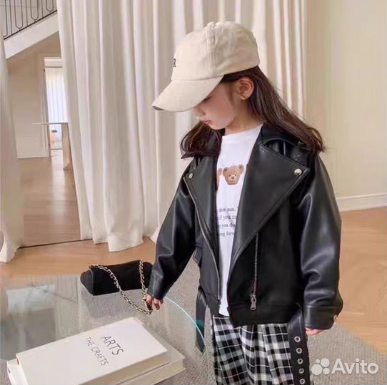 Куртка кожаная косуха детская 90, 100, 110