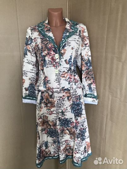 Хлопковый женский костюм 42 размера