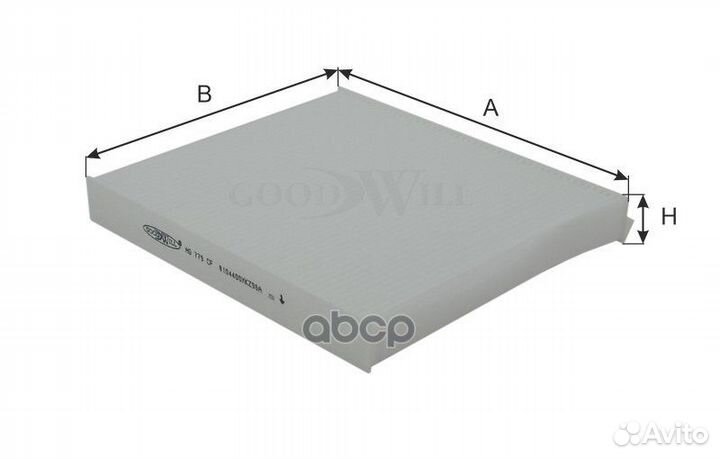 Фильтр салона goodwill AG779CF AG 779 CF Goodwill