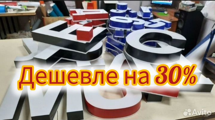 Наружная реклама объемные буквы