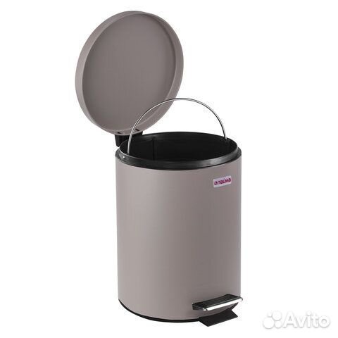 Ведро-контейнер для мусора (урна) с педалью лайма