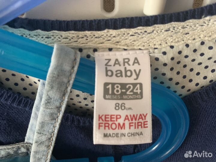 Одежда для девочки Zara baby 18-24мес. Рост 86