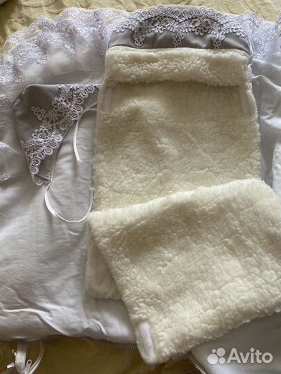 Детский конверт на выписку