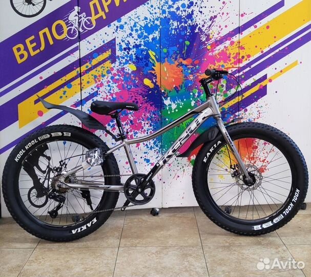 Алюминиевый полуфэт велосипед 24