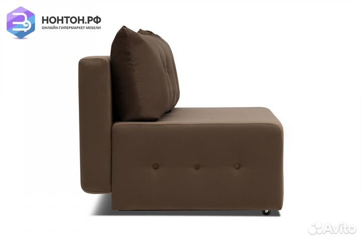 Диван еврокнижка Сити коричневый