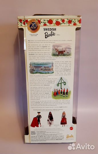 Кукла Swedish Barbie 1999 Индонезия dotw