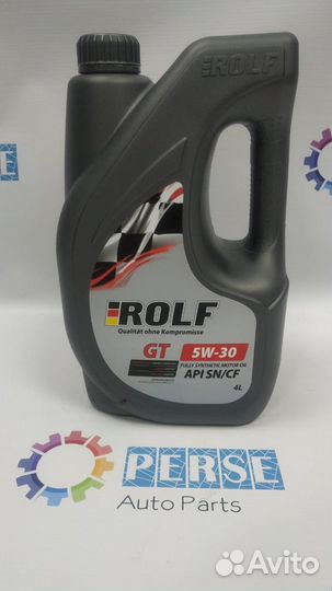 Масло моторное rolf GT 5W-30. API SN/CF 4л 322443