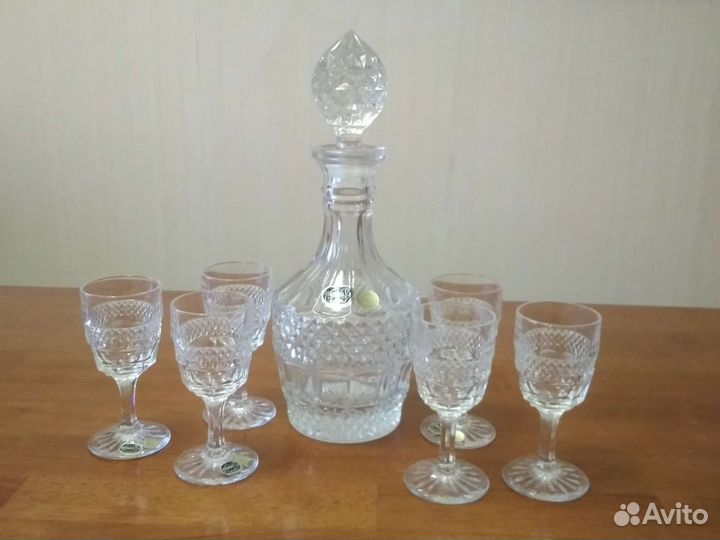 Хрустальная ваза, фужеры СССР