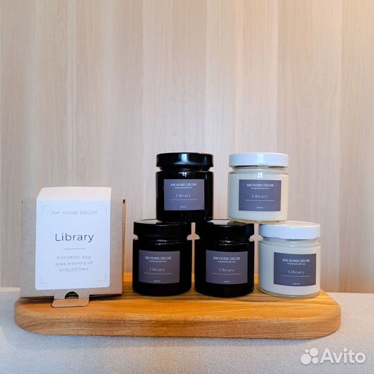 Свеча H&M home, черное,хлопок