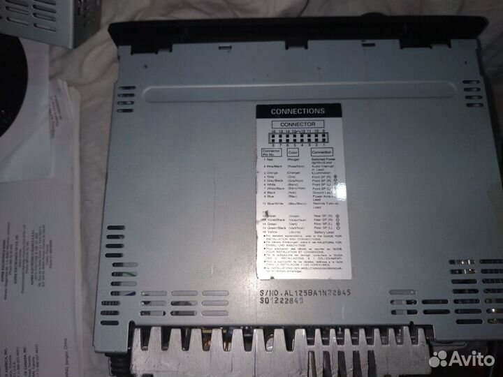 Alpine CDE 126 BT Bluetooth микрофон