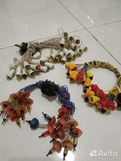 Ёлочные гирлянды новогодние, СССР