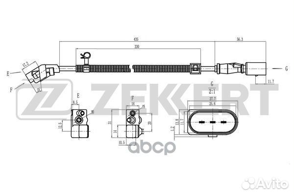 Датчик положения коленвала VW Polo III IV 95