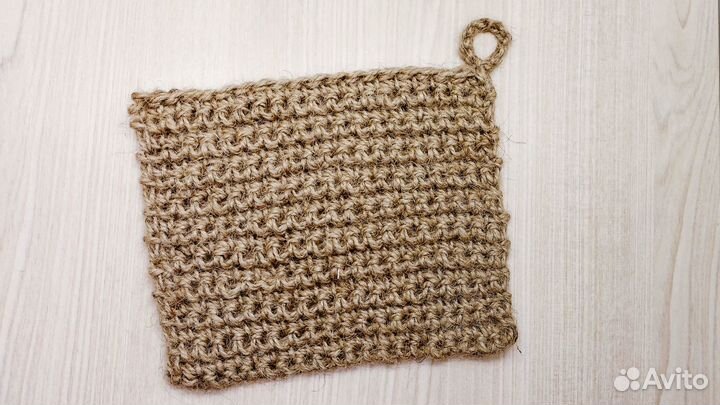 Прихватки ручной работы из джута новые