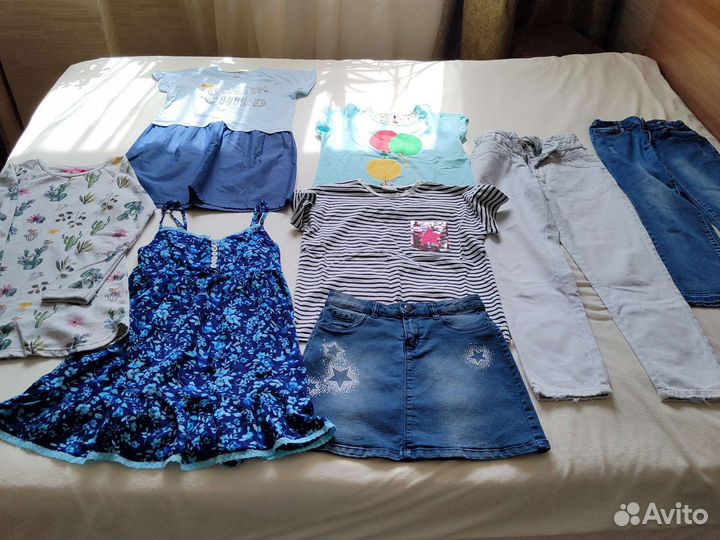 Пакет вещей на девочку рост 140 146