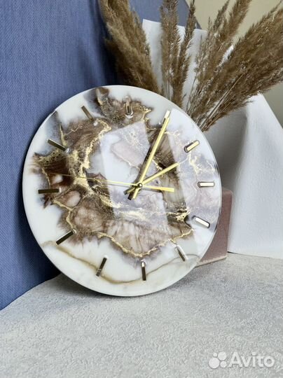 На заказ Часы настенные из эпоксидной смолы