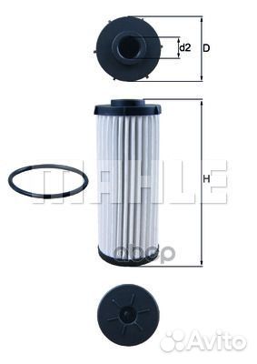 Фильтр АКПП audi A3 2004-2013 HX139D Mahle/Knecht