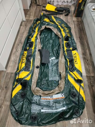 Надувная лодка intex seahawk 2