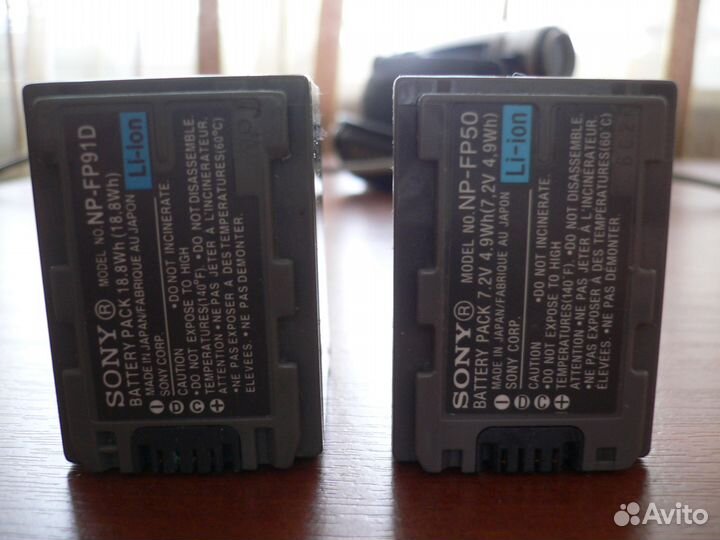 Аккумуляторы для видеокамеры