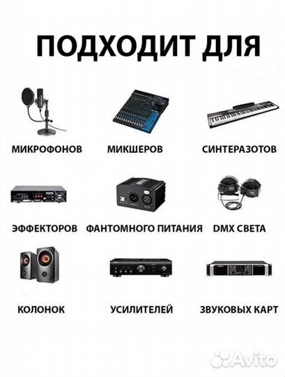 Кабели микрофонные