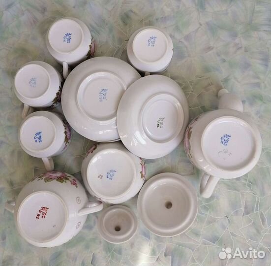Сервиз чайный Пионы дфз в Вербилках СССР