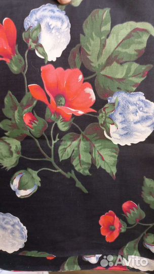 Отрез ткани сатин СССР