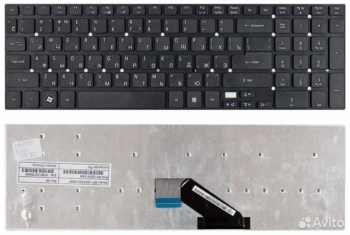 Клавиатура для Acer Aspire 5755 черная