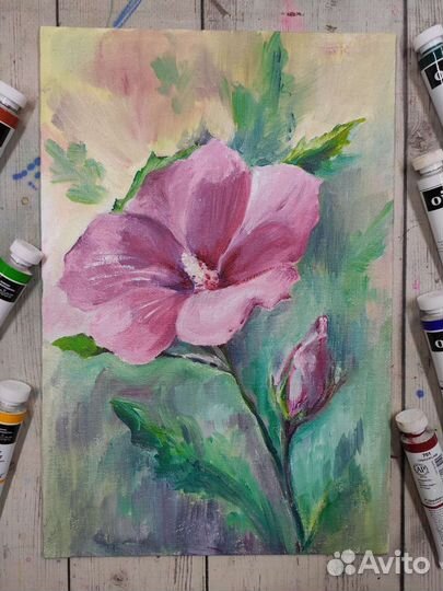 Картина маслом цветы