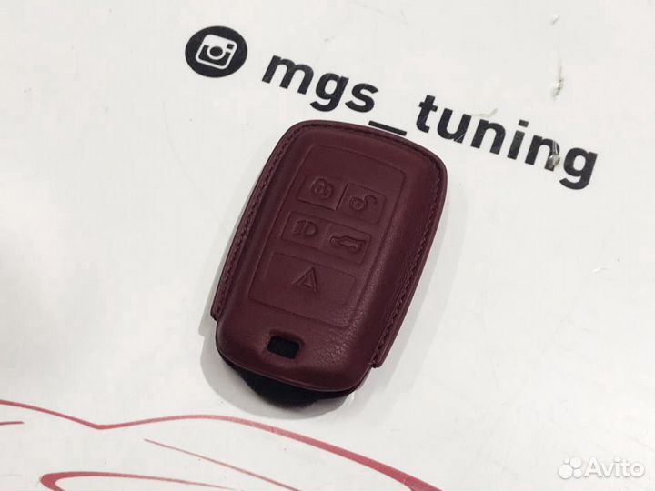 Чехол для ключа Land Rover нового образца бордовый