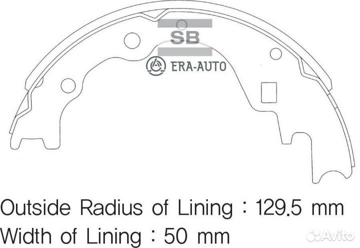 Sangsin brake SA044 Колодки торм.бараб.задние