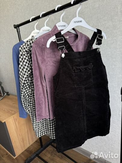 Вещи пакетом на девочку 128 134 в школу