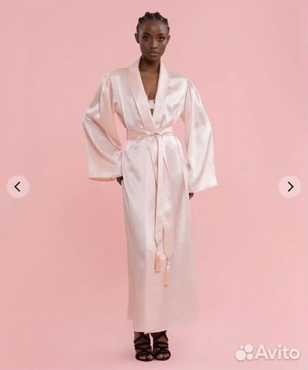 Халат из натурального шелка