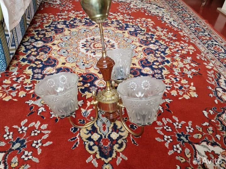 Люстра 3 рожка Винтаж, сталинский ампир